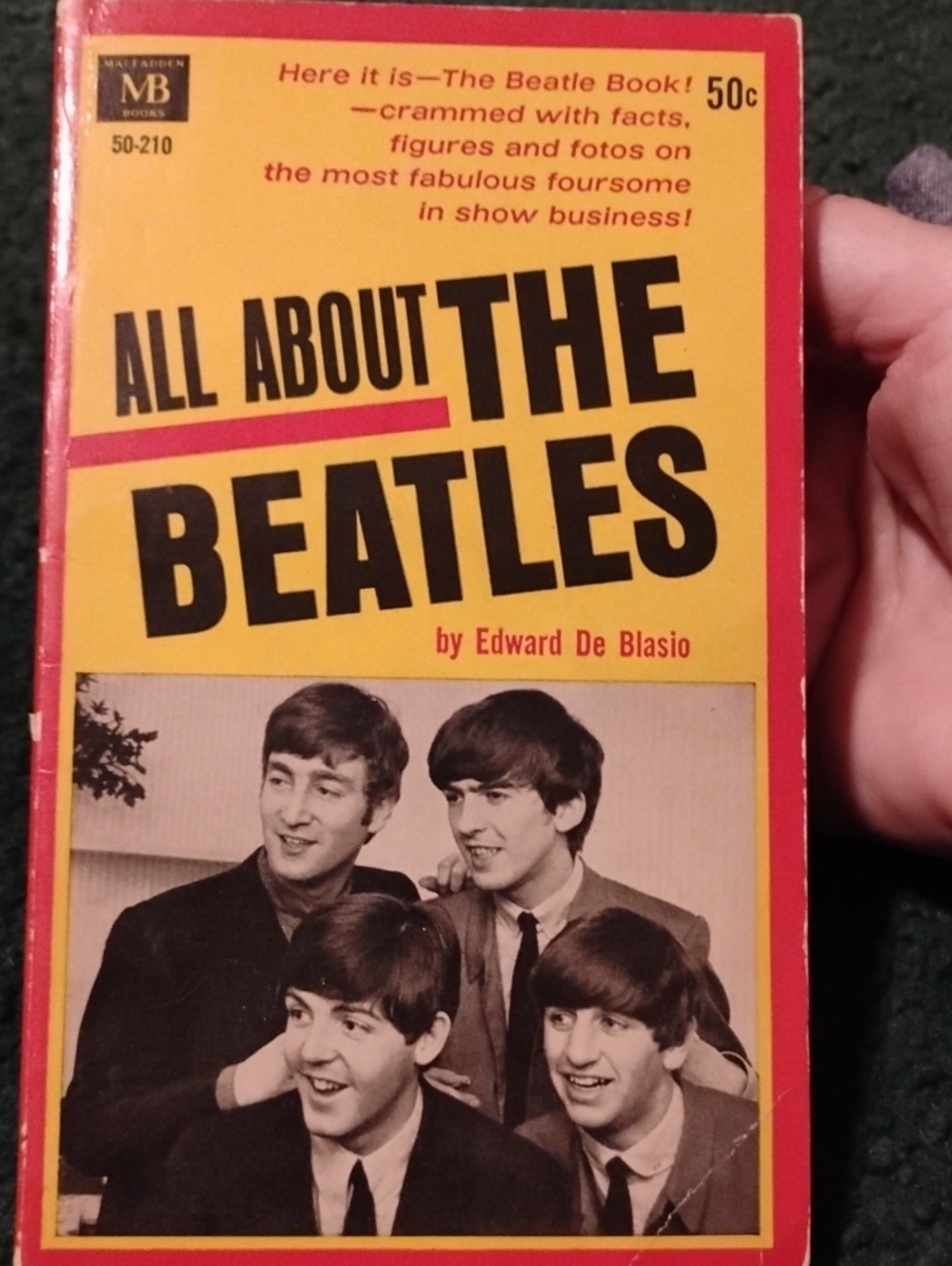 Vintage 'All About The Beatles' Paperback Book - By Edward De Blasio
